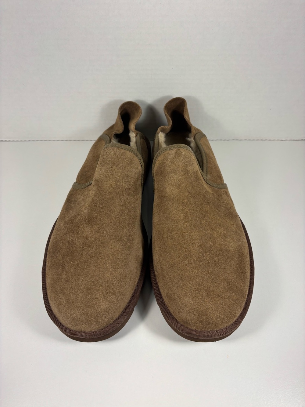 UGG Cooke Brown Suede Shearling Lined Comfort Loafer Slipper